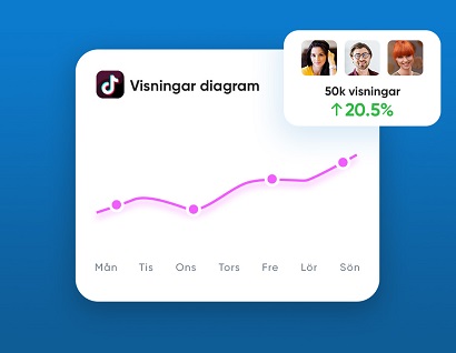 TikTok-näyttökertojen kasvu